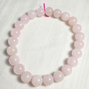 Rose Quartz Bead Bracelet